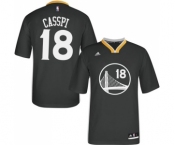 Women's Adidas Golden State Warriors #18 Omri Casspi Authentic Black Alternate NBA Jersey