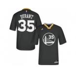 Women's Adidas Golden State Warriors #35 Kevin Durant Swingman Black Alternate NBA Jersey