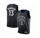 Women's Golden State Warriors #13 Wilt Chamberlain Swingman Black Basketball Jersey 2019-20  City Edition
