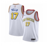 Women's Golden State Warriors #17 Chris Mullin Swingman White Hardwood Classics Basketball Jersey