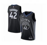 Women's Golden State Warriors #42 Nate Thurmond Swingman Black Basketball Jersey - 2019-20 City Edition