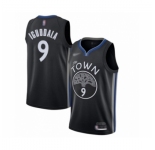 Women's Golden State Warriors #9 Andre Iguodala Swingman Black Basketball Jersey 2019-20 City Edition