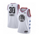 Women's Jordan Golden State Warriors #30 Stephen Curry Swingman White 2019 All-Star Game Basketball Jersey