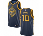 Women's Nike Golden State Warriors #10 Jacob Evans Swingman Navy Blue NBA Jersey - City Edition