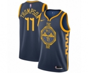 Women's Nike Golden State Warriors #11 Klay Thompson Swingman Navy Blue NBA Jersey - City Edition