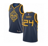 Women's Nike Golden State Warriors #24 Rick Barry Swingman Navy Blue NBA Jersey - City Edition