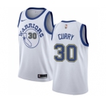 Women's Nike Golden State Warriors #30 Stephen Curry Swingman White Hardwood Classics NBA Jersey