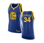 Women's Nike Golden State Warriors #34 Shaun Livingston Swingman Royal Blue Road NBA Jersey - Icon Edition
