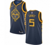 Women's Nike Golden State Warriors #5 Kevon Looney Swingman Navy Blue NBA Jersey - City Edition