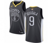 Women's Nike Golden State Warriors #9 Andre Iguodala Swingman Black Alternate 2018 NBA Finals Bound NBA Jersey - Statement Edition