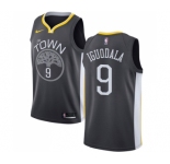 Women's Nike Golden State Warriors #9 Andre Iguodala Swingman Black Alternate NBA Jersey - Statement Edition