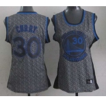 women nba golden state warriors #30 curry grey[static fashion swingman]