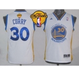 NBA Youth NBA Revolution 30 Warriors #30 Stephen Curry White The Finals Patch Stitched Jerseys