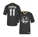 Youth Adidas Golden State Warriors #11 Klay Thompson Authentic Black Alternate NBA Jersey