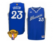 Youth Adidas Golden State Warriors #23 Draymond Green Swingman Royal Blue 2015-16 Christmas Day 2017 The Finals Patch NBA Jersey
