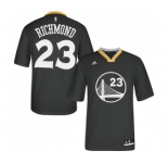 Youth Adidas Golden State Warriors #23 Mitch Richmond Authentic Black Alternate NBA Jersey
