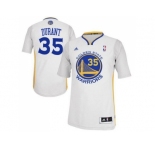 Youth Adidas Golden State Warriors #35 Kevin Durant Swingman White Alternate NBA Jersey