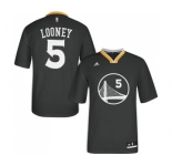 Youth Adidas Golden State Warriors #5 Kevon Looney Authentic Black Alternate NBA Jersey