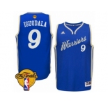Youth Adidas Golden State Warriors #9 Andre Iguodala Swingman Royal Blue 2015-16 Christmas Day 2017 The Finals Patch NBA Jersey