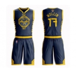 Youth Golden State Warriors #17 Chris Mullin Swingman Navy Blue Basketball Suit 2019 Basketball Finals Bound Jersey - City Edition
