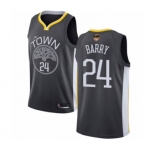 Youth Golden State Warriors #24 Rick Barry Swingman Black 2019 Basketball Finals Bound Basketball Jersey - Statement Edition