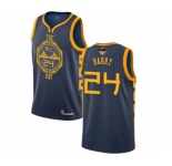 Youth Golden State Warriors #24 Rick Barry Swingman Navy Blue Basketball 2019 Basketball Finals Bound Jersey - City Edition