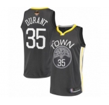 Youth Golden State Warriors #35 Kevin Durant Swingman Black 2019 Basketball Finals Bound Basketball Jersey - Statement Edition