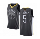 Youth Golden State Warriors #5 Kevon Looney Swingman Black 2019 Basketball Finals Bound Basketball Jersey - Statement Edition
