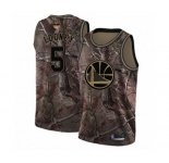 Youth Golden State Warriors #5 Kevon Looney Swingman Camo Realtree Collection Basketball 2019 Basketball Finals Bound Jersey
