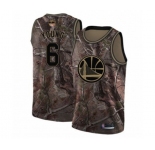 Youth Golden State Warriors #6 Nick Young Swingman Camo Realtree Collection Basketball 2019 Basketball Finals Bound Jersey