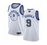 Youth Golden State Warriors #9 Andre Iguodala Authentic White Hardwood Classics 2019 Basketball Finals Bound Basketball Jersey