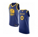 Youth Nike Golden State Warriors #0 Patrick McCaw Authentic Royal Blue Road 2018 NBA Finals Bound NBA Jersey - Icon Edition