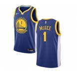 Youth Nike Golden State Warriors #1 JaVale McGee Swingman Royal Blue Road NBA Jersey - Icon Edition