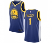Youth Nike Golden State Warriors #1 JaVale McGee Swingman Royal Blue Road NBA Jersey - Icon Edition