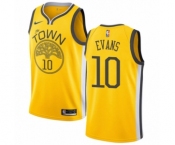 Youth Nike Golden State Warriors #10 Jacob Evans Yellow Swingman Jersey - Earned Edition