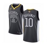 Youth Nike Golden State Warriors #10 Tim Hardaway Swingman Black Alternate 2018 NBA Finals Bound NBA Jersey - Statement Edition