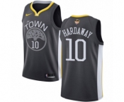 Youth Nike Golden State Warriors #10 Tim Hardaway Swingman Black Alternate 2018 NBA Finals Bound NBA Jersey - Statement Edition