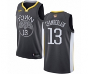 Youth Nike Golden State Warriors #13 Wilt Chamberlain Swingman Black Alternate 2018 NBA Finals Bound NBA Jersey - Statement Edition