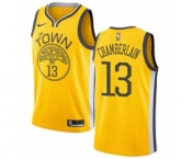 Youth Nike Golden State Warriors #13 Wilt Chamberlain Yellow Swingman Jersey - Earned Edition