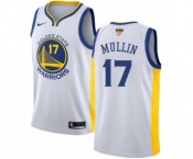 Youth Nike Golden State Warriors #17 Chris Mullin Authentic White Home 2018 NBA Finals Bound NBA Jersey - Association Edition