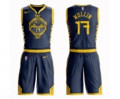 Youth Nike Golden State Warriors #17 Chris Mullin Swingman Navy Blue NBA Suit Jersey - City Edition