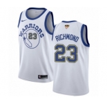 Youth Nike Golden State Warriors #23 Mitch Richmond Authentic White Hardwood Classics 2018 NBA Finals Bound NBA Jersey