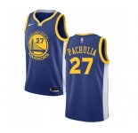 Youth Nike Golden State Warriors #27 Zaza Pachulia Swingman Royal Blue Road NBA Jersey - Icon Edition