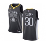 Youth Nike Golden State Warriors #30 Stephen Curry Swingman Black Alternate NBA Jersey - Statement Edition