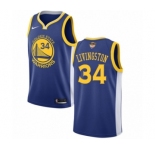 Youth Nike Golden State Warriors #34 Shaun Livingston Swingman Royal Blue Road 2018 NBA Finals Bound NBA Jersey - Icon Edition