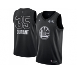 Youth Nike Golden State Warriors #35 Kevin Durant Black NBA Jordan Swingman 2018 All-Star Game Jersey