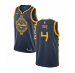 Youth Nike Golden State Warriors #4 Quinn Cook Swingman Navy Blue NBA Jersey - City Edition