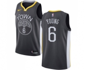Youth Nike Golden State Warriors #6 Nick Young Swingman Black Alternate NBA Jersey - Statement Edition