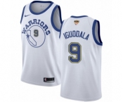 Youth Nike Golden State Warriors #9 Andre Iguodala Authentic White Hardwood Classics 2018 NBA Finals Bound NBA Jersey