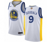 Youth Nike Golden State Warriors #9 Andre Iguodala Authentic White Home 2018 NBA Finals Bound NBA Jersey - Association Edition